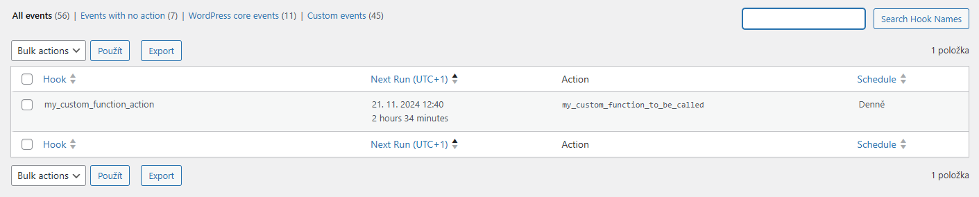 Pravidelné úlohy ve WP