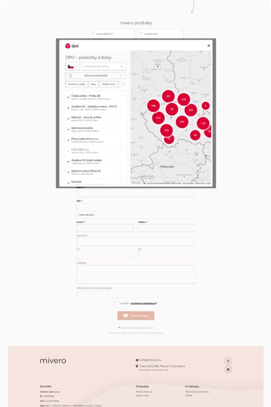 Mivero.eu - integrace DPD