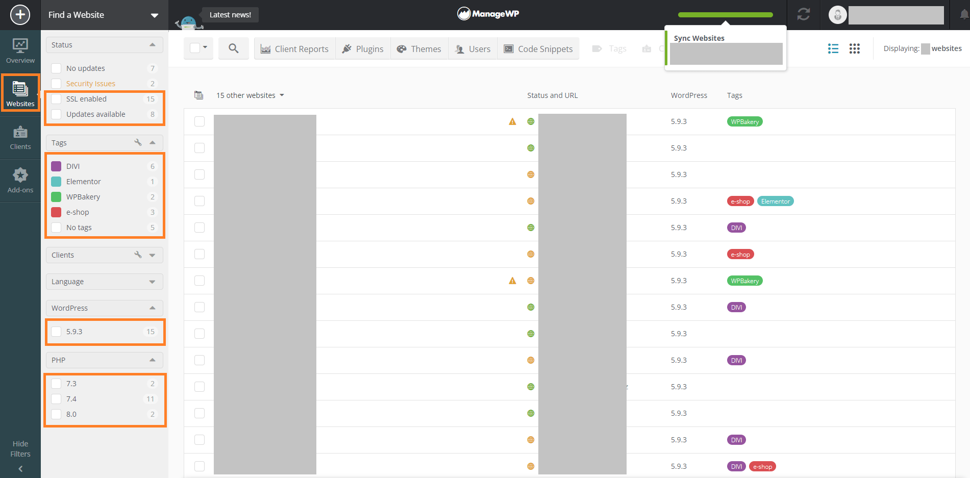 wp manage2